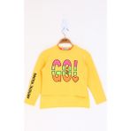 Toontoy Kız Çocuk Letis Go Baskılı T-Shirt - 14 Yaş - Sarı
