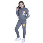Toontoy Kız Çocuk Likee Baskılı Takım Antrasit Melanj 12-13 YAŞ