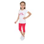 Toontoy Kız Çocuk Lıttle Bloom Baskılı Kaprili Takım Koyu Fuşya 2 YAŞ