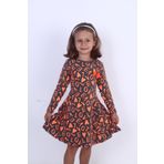 Toontoy Kız Çocuk Love Baskılı Elbise - 3 Yaş - Antrasit Melanj