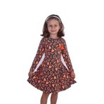 Toontoy Kız Çocuk Love Baskılı Elbise - 4 Yaş - Antrasit Melanj