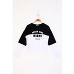 Toontoy Kız Çocuk Mıamı Baskılı Sweatshirt