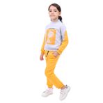 Toontoy Kız Çocuk My Lıttl e Frend Baskılı Eşofman Takım Gri Melanj 4 YAŞ