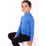 Toontoy Kız Çocuk Nakışlı Balıkçı Yaka Okul Tişörtü