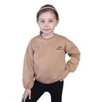 Toontoy Kız Çocuk Nakışlı Büzgü Detaylı Sweatshirt Kahverengi 4 YAŞ