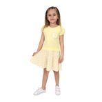 TOONTOY Kız Çocuk Nakışlı Elbise, 3 Yaş, 10922-, Sarı, Kız Çocuklar