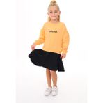 Toontoy Kız Çocuk Nakışlı Elbise - 3 Yaş - Oranj