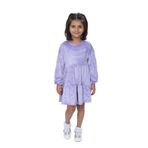 TOONTOY Kız Çocuk Nakışlı Elbise, 5 Yaş, 23141, Lila, Kız Çocuklar