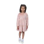 TOONTOY Kız Çocuk Nakışlı Elbise, 5 Yaş, 23141, Pudra, Kız Çocuklar