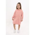 Toontoy Kız Çocuk Nakışlı Elbise - 6 Yaş - Koyu Pudra