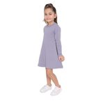 Toontoy Kız Çocuk Nakışlı Elbise Koyu Gri 3 YAŞ