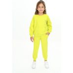 Toontoy Kız Çocuk Nakışlı Eşofman Takım - 2 Yaş - Açık Yeşil