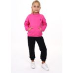 Toontoy Kız Çocuk Nakışlı Eşofman Takım - 2 Yaş - Orkide