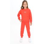 Toontoy Kız Çocuk Nakışlı Eşofman Takım - 3 Yaş - Nar Çiçeği