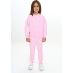 Toontoy Kız Çocuk Nakışlı Eşofman Takım - Açık Pembe - 4 Yaş