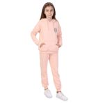 Toontoy Kız Çocuk Nakışlı Eşofman Takım Pudra 6-7 YAŞ