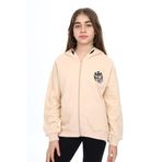 Toontoy Kız Çocuk Nakışlı Hırka Bej 6-7 YAŞ