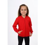 Toontoy Kız Çocuk Nakışlı Hırka Kırmızı 2 YAŞ