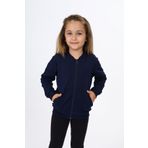 Toontoy Kız Çocuk Nakışlı Hırka Lacivert 3 YAŞ