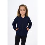 Toontoy Kız Çocuk Nakışlı Hırka Lacivert 4 YAŞ