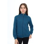Toontoy Kız Çocuk Nakışlı Hırka Petrol Mavi 8-9 YAŞ