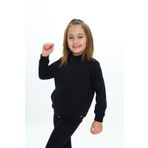 Toontoy Kız Çocuk Nakışlı Hırka Siyah 5 YAŞ