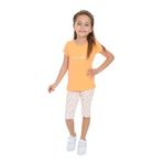 Toontoy Kız Çocuk Nakışlı Kaprili Takım Oranj 3 YAŞ
