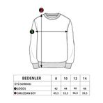 Toontoy Kız Çocuk Nakışlı Peluş Sweatshirt Bej 8 YAŞ