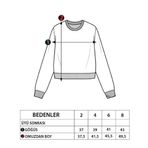Toontoy Kız Çocuk Nakışlı Peluş Sweatshirt Kahverengi 8 YAŞ