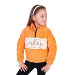 Toontoy Kız Çocuk Nakışlı Peluş Sweatshirt Turuncu 2 YAŞ
