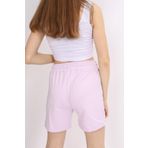 Toontoy Kız Çocuk Nakışlı Şort Açık Lila 8-9 YAŞ