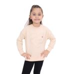 Toontoy Kız Çocuk Nakışlı Sweatshirt Bej 5 YAŞ