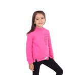 Toontoy Kız Çocuk Nakışlı Sweatshirt Fuşya 7 YAŞ