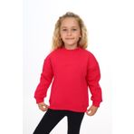 Toontoy Kız Çocuk Nakışlı Sweatshirt Koyu Fuşya 3 YAŞ