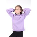 Toontoy Kız Çocuk Nakışlı Sweatshirt Lila 13-14 YAŞ