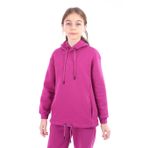 Toontoy Kız Çocuk Nakışlı Sweatshirt Mürdüm 13-14 YAŞ
