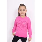 Toontoy Kız Çocuk Nakışlı Sweatshirt Orkide 5 YAŞ