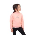 Toontoy Kız Çocuk Nakışlı Sweatshirt Somon 5 YAŞ