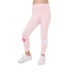 Toontoy Kız Çocuk Nakışlı Tayt Pudra 2 YAŞ