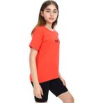 Toontoy Kız Çocuk Nakışlı Tişört Nar Çiçeği 8-9 YAŞ