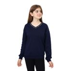 Toontoy Kız Çocuk Okul Baskılı Sweatshirt Lacivert 8-9 YAŞ