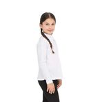 Toontoy Kız Çocuk Okul Dantel Yaka Tişört Beyaz
