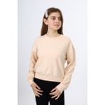 Toontoy Kız Çocuk Okul Sweatshirt - 6 - 7 Yaş - Bej