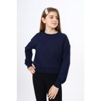 Toontoy Kız Çocuk Okul Sweatshirt Lacivert 12-13 YAŞ