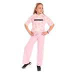 TOONTOY Kız Çocuk Ön Yazı Baskılı Batikli Eşofman Takım Açık Pembe, 8-9 Yaş, 22305, Açık Pembe, kız-çocuk