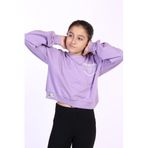 TOONTOY Kız Çocuk Original Baskılı Sweatshirt, 13-14 Yaş, 22140, Lila, kız-çocuk