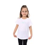 Toontoy Kız Çocuk Palmiye Baskılı Düz Tişört Beyaz 4 YAŞ