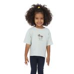 TOONTOY Kız Çocuk Panama Beach Baskılı Tişört 3 Yaş, 3 Yaş, 22128, Yeşil, Kız Çocuklar