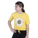 Toontoy Kız Çocuk Papatya Desenli Tişört Sarı 14 YAŞ