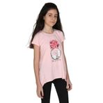 Toontoy Kız Çocuk Parfüm Nakışlı T-Shirt - 6 Yaş - Pembe
